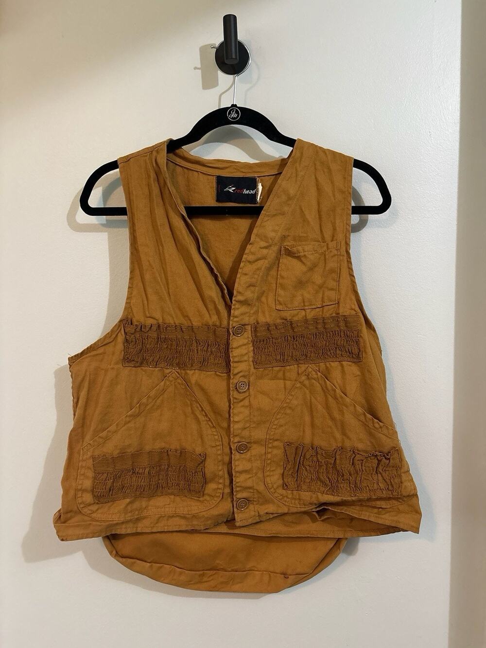 Vintage RedHead Hunting Vest Mens Large Brown Duck